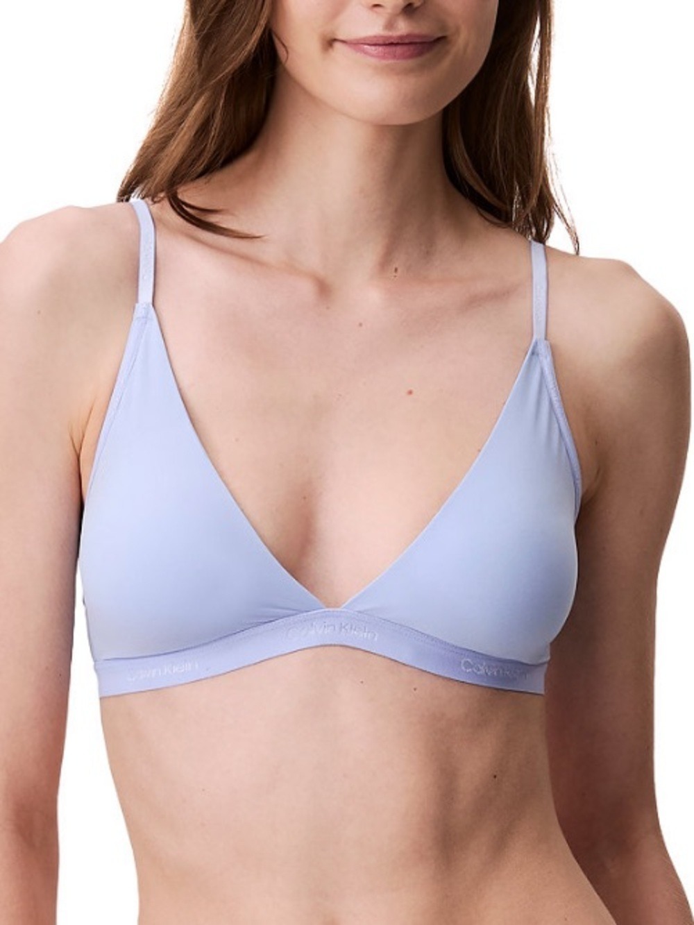 Calvin Klein Form To Body Lightly Lined Triangle Bralette in Saltwater XL